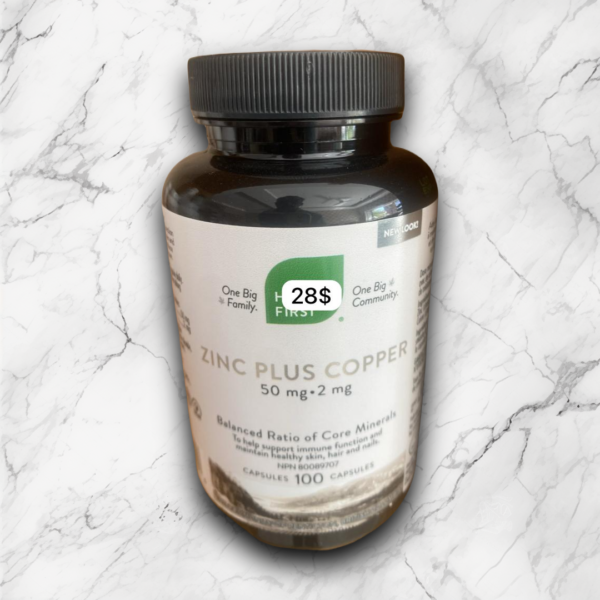 health first zinc+ copper 5mg .2mg